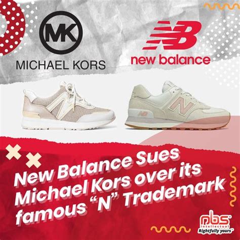 new balance vs michael kors|New Balance sues Michael Kors over letter 'N' shoe design.